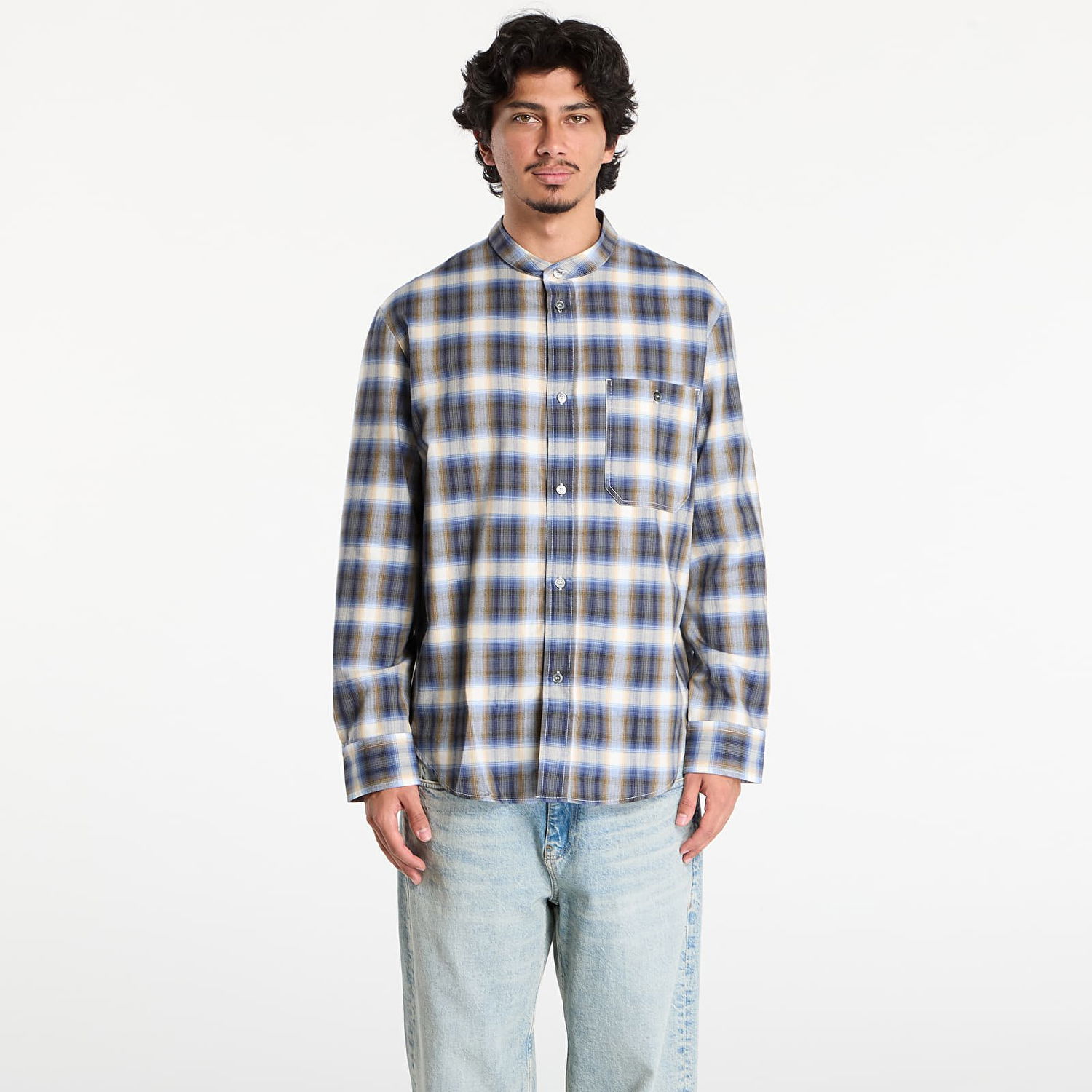 Košeľa A.P.C. A.P.C. Chemise Thomas Plaid Button-Down Shirt Modrá | COHKJ-H12635 IAA, 0