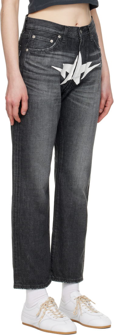 Džínsy BAPE Twin Sta Relaxed Fit Jeans Čierna | 001DPK801003M, 1