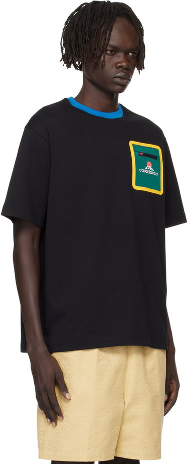 Tričko Casablanca Casablanca Montagne Pocket Tee Čierna | MPF25-JTS-043-01, 1