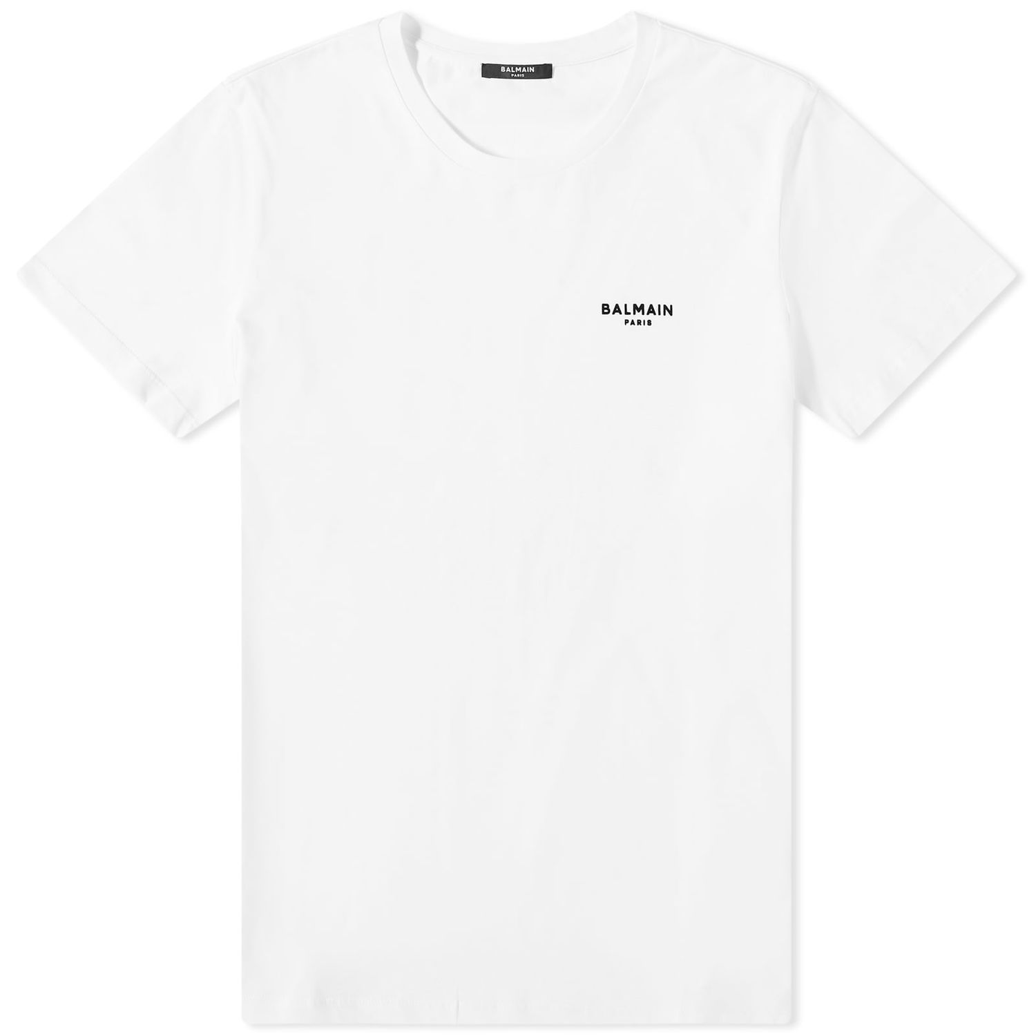 Tričko Balmain Flock Small Logo T-Shirt Biela | BH1EF000BB04-GAB, 0