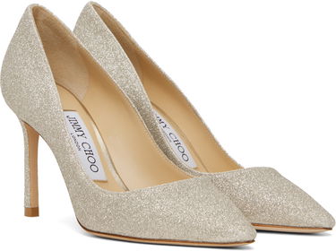 Tenisky a topánky Jimmy Choo Jimmy Choo Romy 85 Glitter Heels Metalická | ROMY 85 DGZ, 3