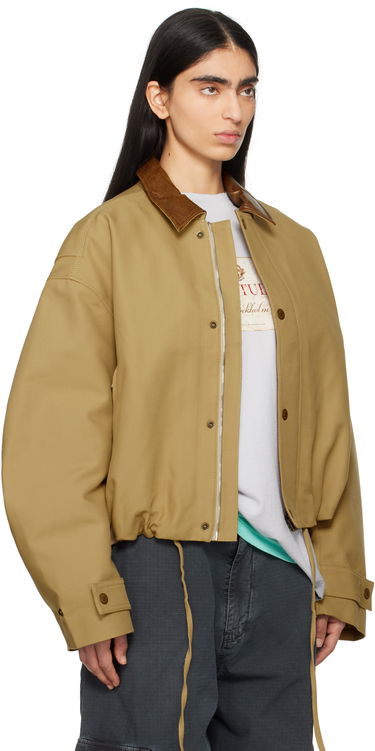Bunda Acne Studios Acne Studios Double Cotton Twill Jacket Béžová | B90806-, 1