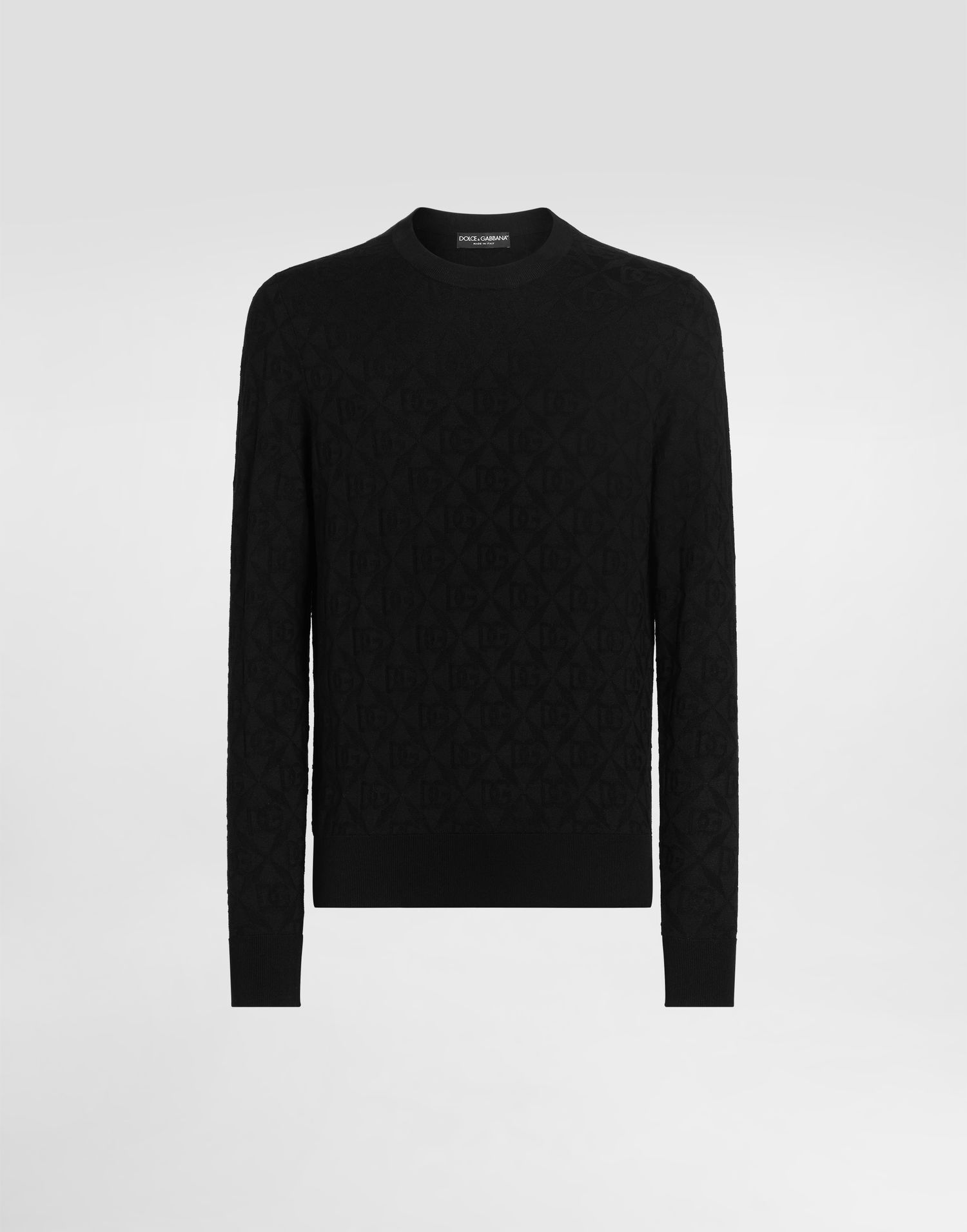 Sveter Dolce & Gabbana Dolce & Gabbana Silk Crewneck Pullover Čierna | GXX02TJBSM4N0000, 0