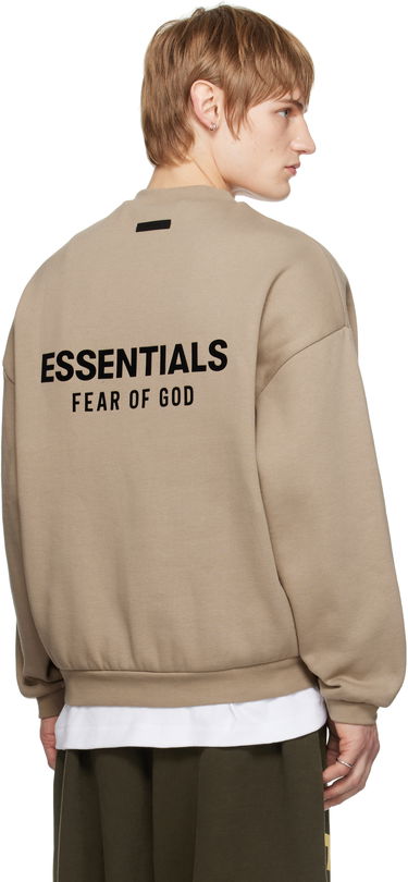 Sveter Fear of God Fear of God ESSENTIALS Fleece Crewneck Sweatshirt Béžová | 192HO246267F, 2