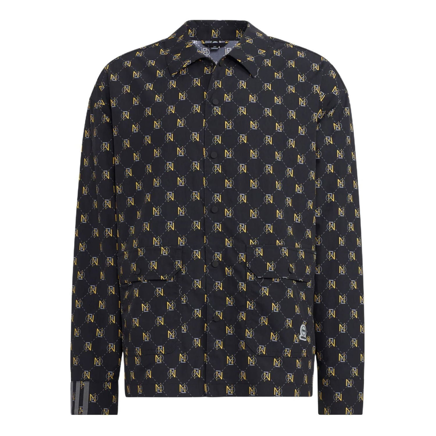 Košeľa adidas Originals Neo Allover Print Woven Overshirt Čierna | HM2037, 0