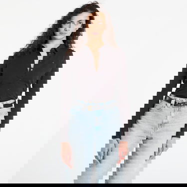 Košeľa Tommy Hilfiger 1985 Slim Pique Button Down Long Sleeve Shirt Čierna | WW0WW43528 BDS, 0