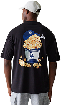 Tričko New Era MLB Food Graphic Oversized Los Angeles Dodgers T-Shirt Čierna | 60684280-1, 1