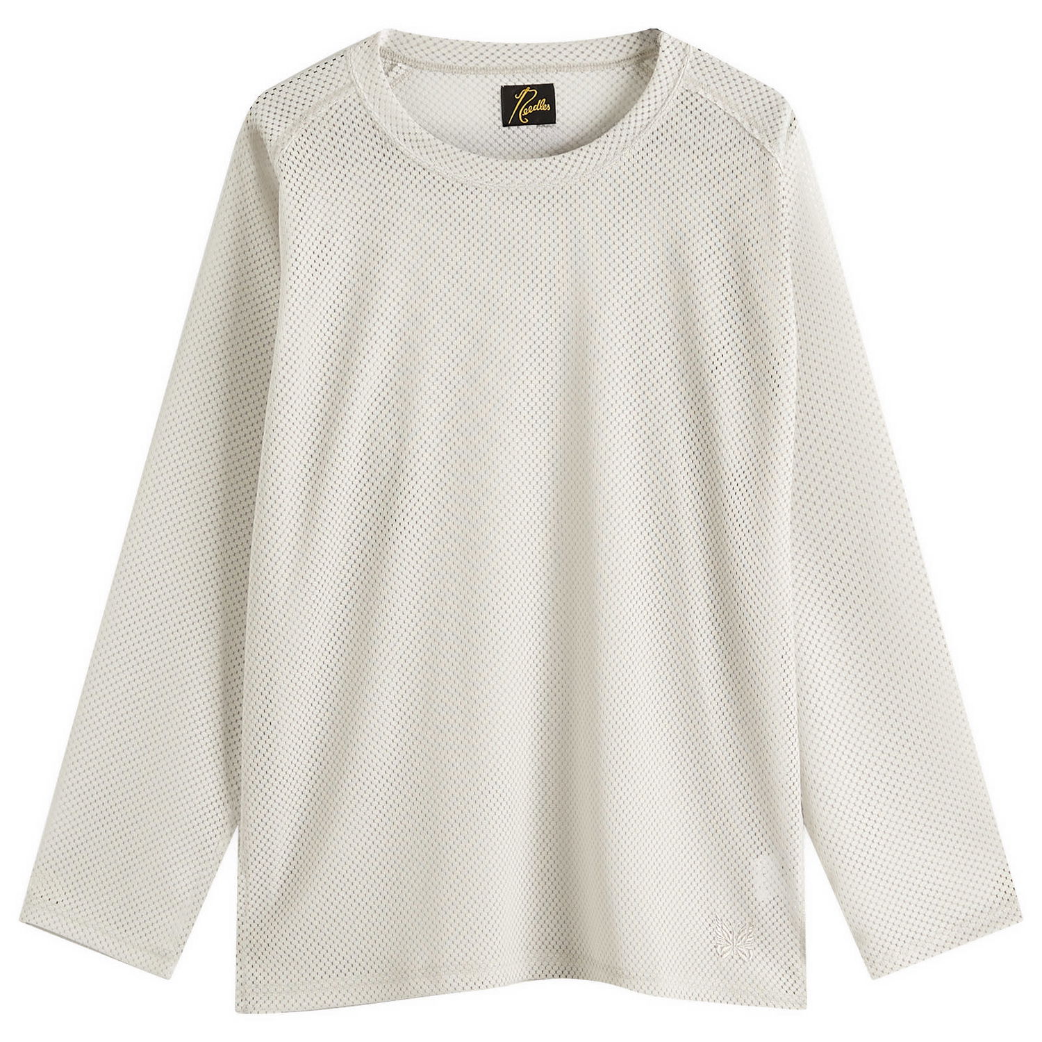 Tričko Needles Needles Mesh Long Sleeve T-Shirt, Size Large Biela | QV345-A, 0