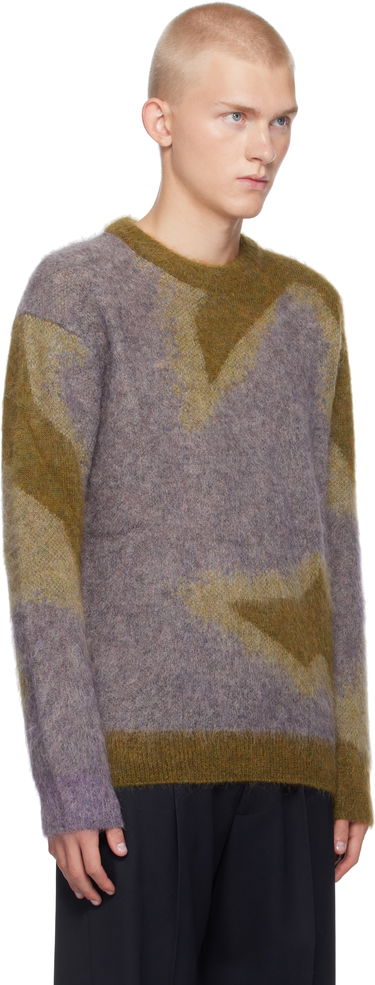 Sveter Paul Smith Paul Smith Photogram Leaves Mohair-Blend Sweater Rôznofarebný | M1R-923Y-N02512-10, 1