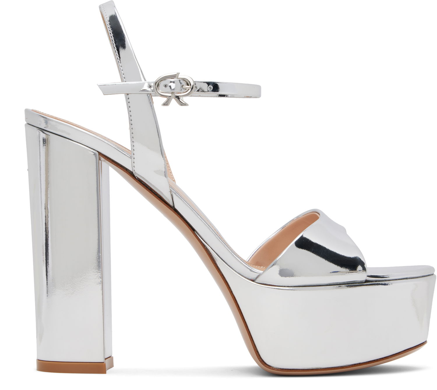 Tenisky a topánky Gianvito Rossi Marlena Platform Heeled Sandals Metalická | G32688-85RIC-MET, 0