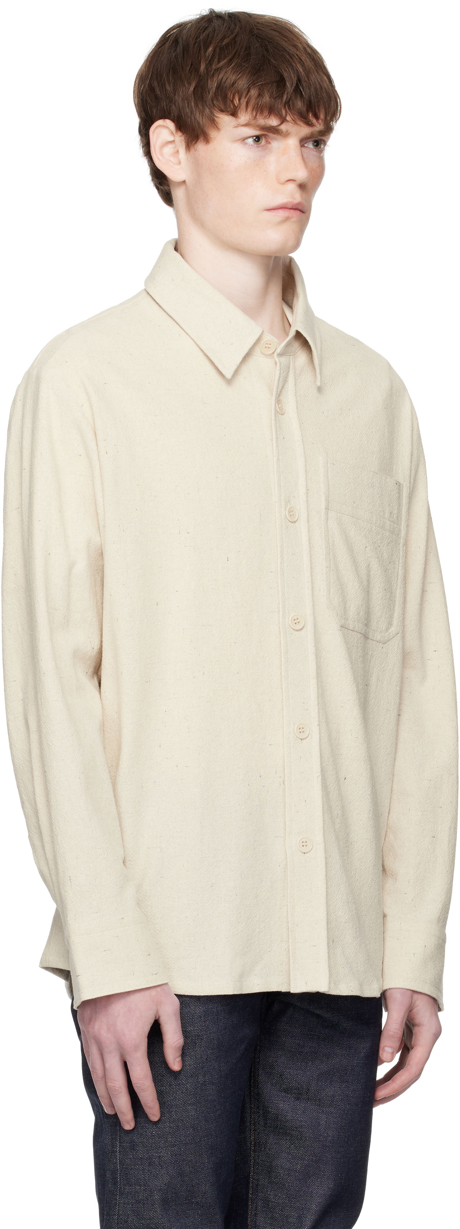 Košeľa A.P.C. A.P.C. Basile Overshirt Béžová | COGEV-H02709, 1