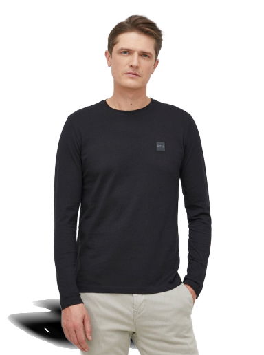 Tričko BOSS Long Sleeve Crewneck T-Shirt Čierna | 50476192