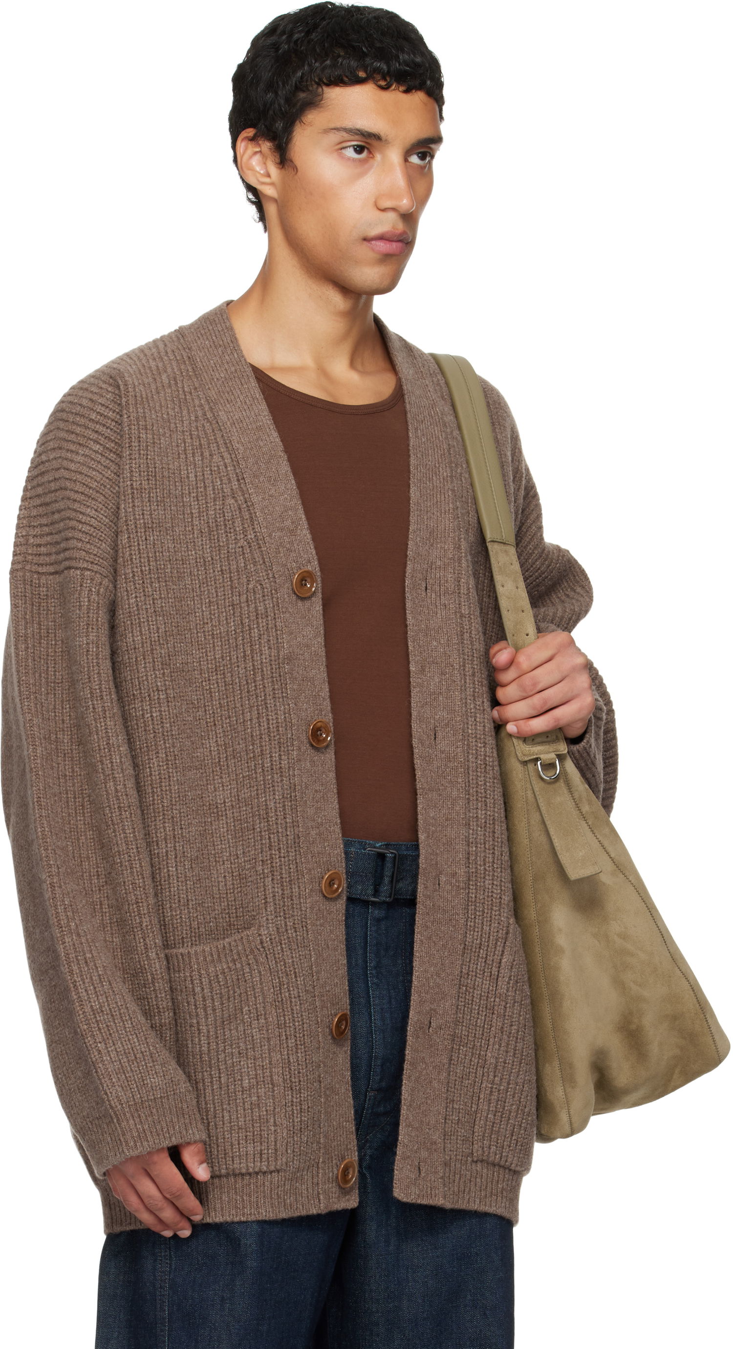 Sveter LEMAIRE Lemaire Cardicoat Knit Cardigan Hnedá | CO1139 LK107, 1