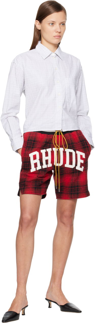Šortky Rhude Flannel 'Rhude' Collegiate Court Logo Shorts Rôznofarebný | RHPF25SH01735, 3
