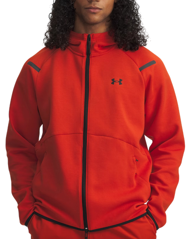 Mikina Under Armour Unstoppable Fleece Full-Zip Hoodie Oranžová | 1389352-842, 0