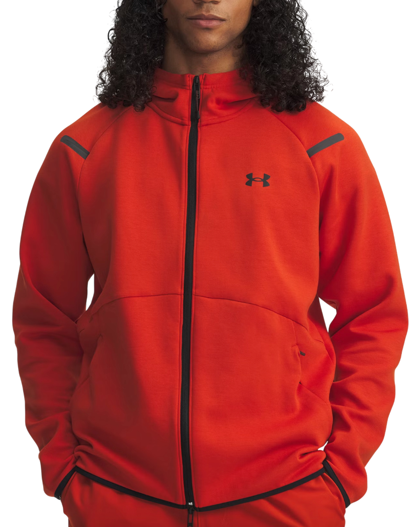 Mikina Under Armour Unstoppable Fleece Full-Zip Hoodie Oranžová | 1389352-842