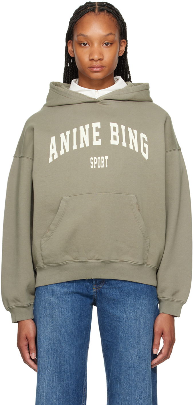 ANINE BING Women's Harvey Sport Logo Hoodie