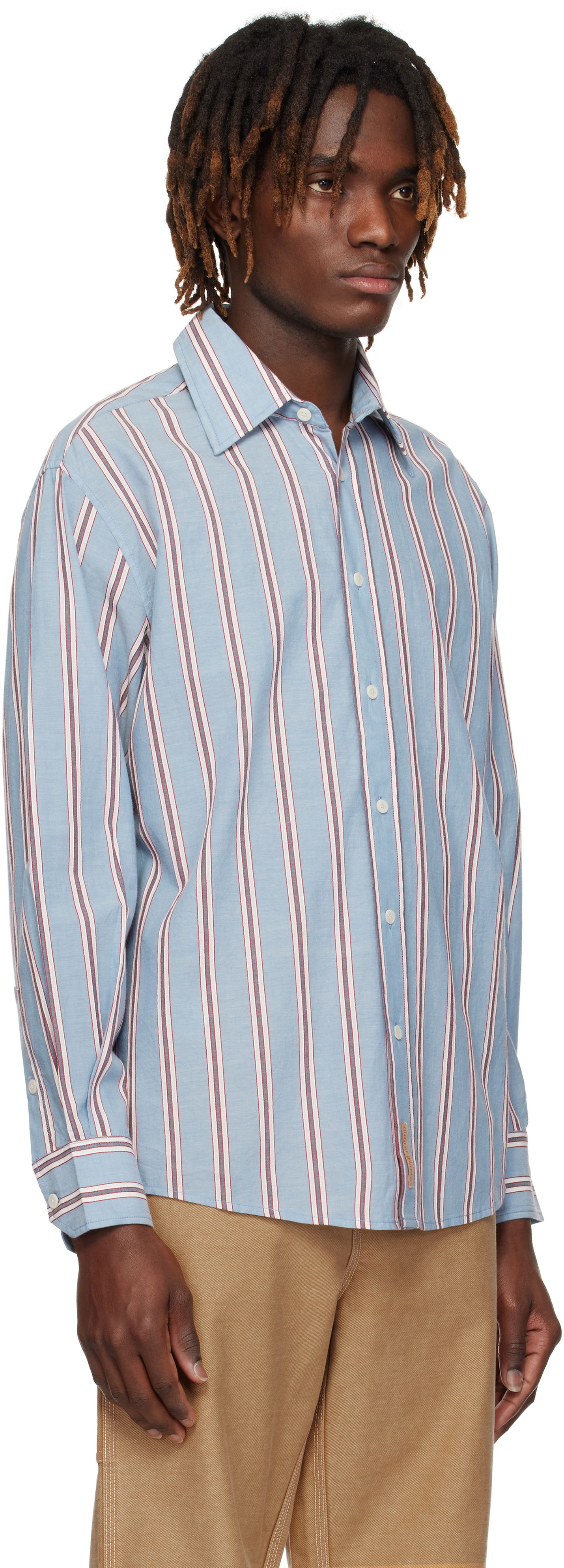 Košeľa Bode Bode Regatta Stripe Shirt Modrá | MRS25SH026, 1