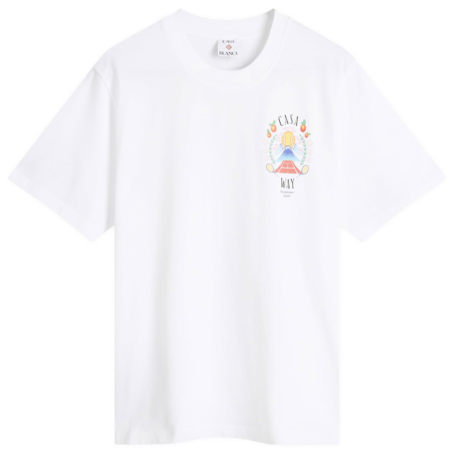 Tričko Casablanca Casablanca Casa Way Mountain Printed T-Shirt, Size Large Biela | MPF25-JTS-001-08, 1