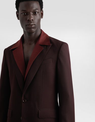 Bunda Dolce & Gabbana Dolce & Gabbana Single-Breasted Wool Jacket Vínová | G2TV4TFU2OWM5039, 3