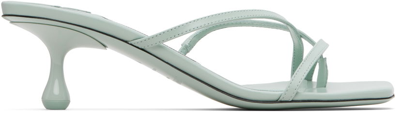 Tenisky a topánky Jimmy Choo Etana 50mm Square Toe Strappy Heeled Sandals Zelené | ETANA MULE 50