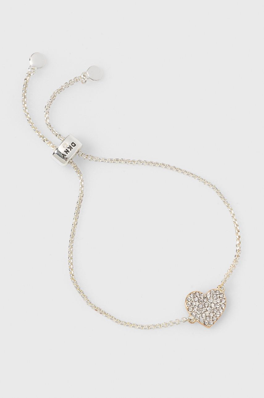 Náramok DKNY DKNY Pave Heart Slider Bracelet Metalická | 60523156.G03, 0