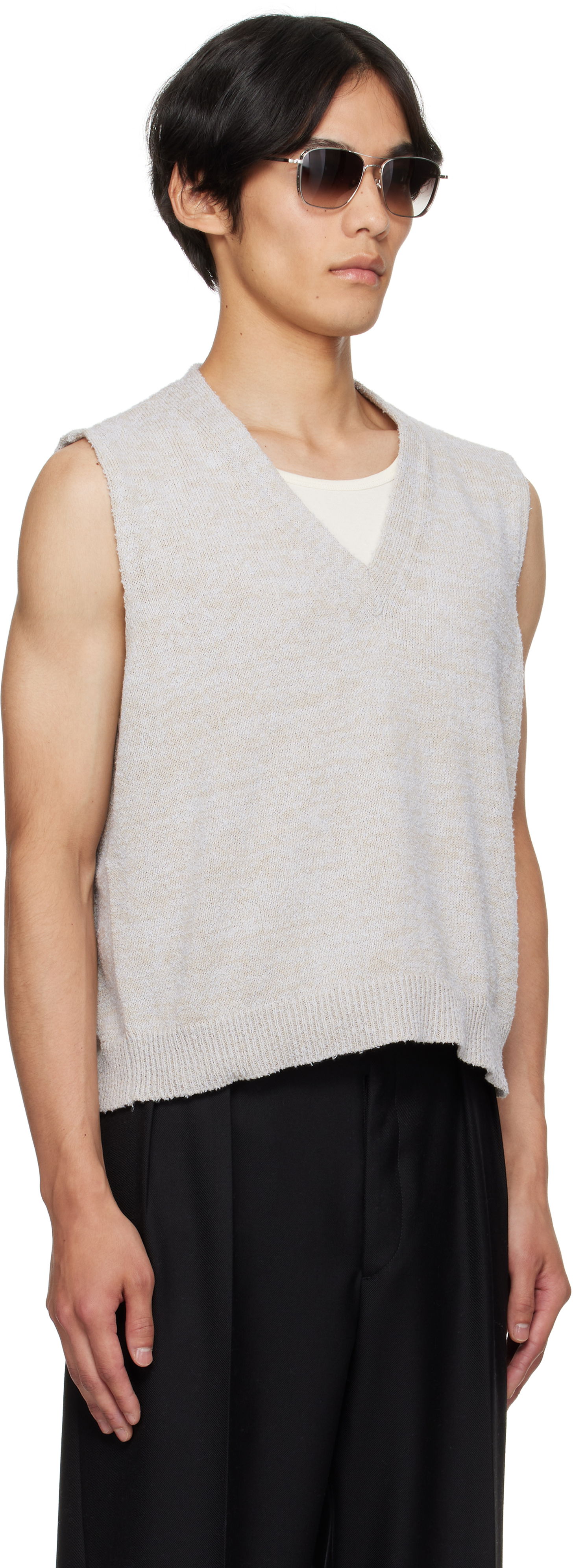 Vesta Maison Margiela Maison Margiela Knit Vest Béžová | S50FB0115 M13152, 1