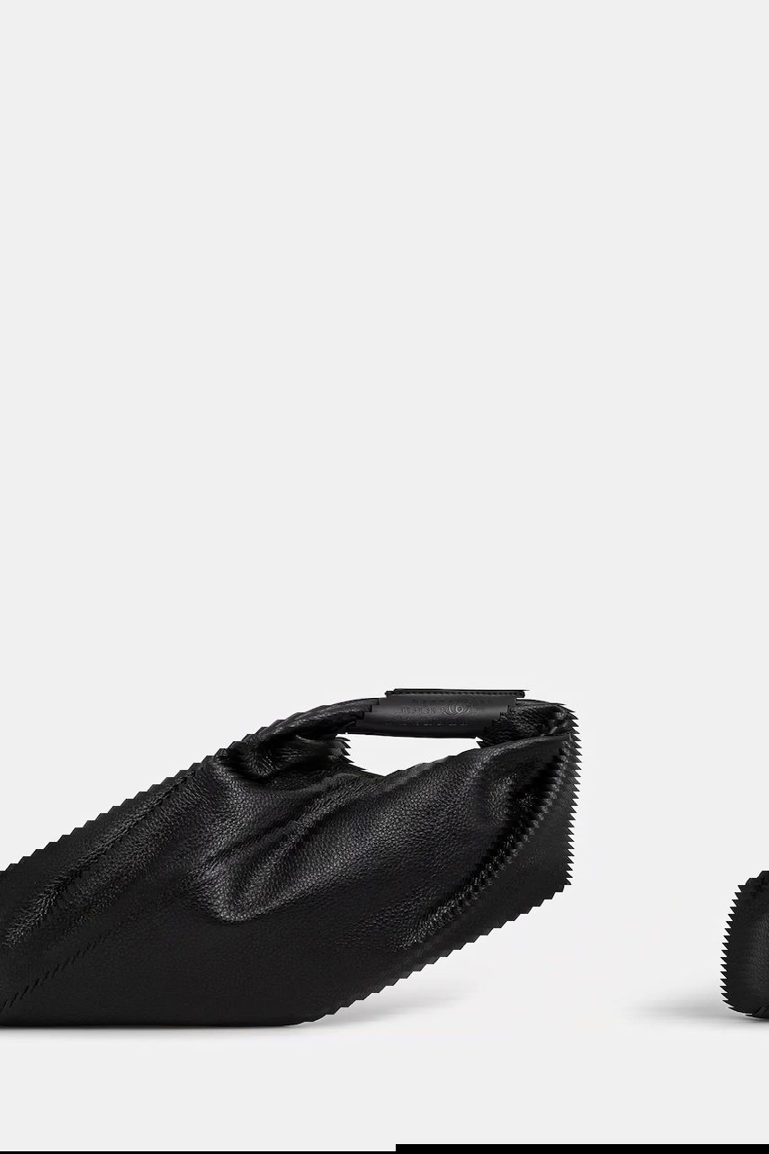 Kabelka Maison Margiela MM6 Maison Margiela Japanese Draped Mini Leather Bag Čierna | SB5WD0029, 0