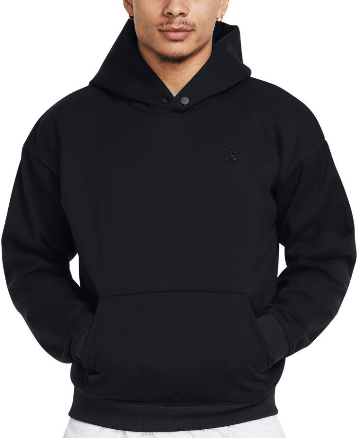Mikina Under Armour Curry Greatest Hoodie with Snap Closure and Kanga Pocket Čierna | 1380325-001, 0