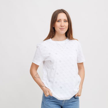Tričko GUESS Guess Chrysanta T-Shirt Biela | V5GI16I3Z14-P0JE, 0