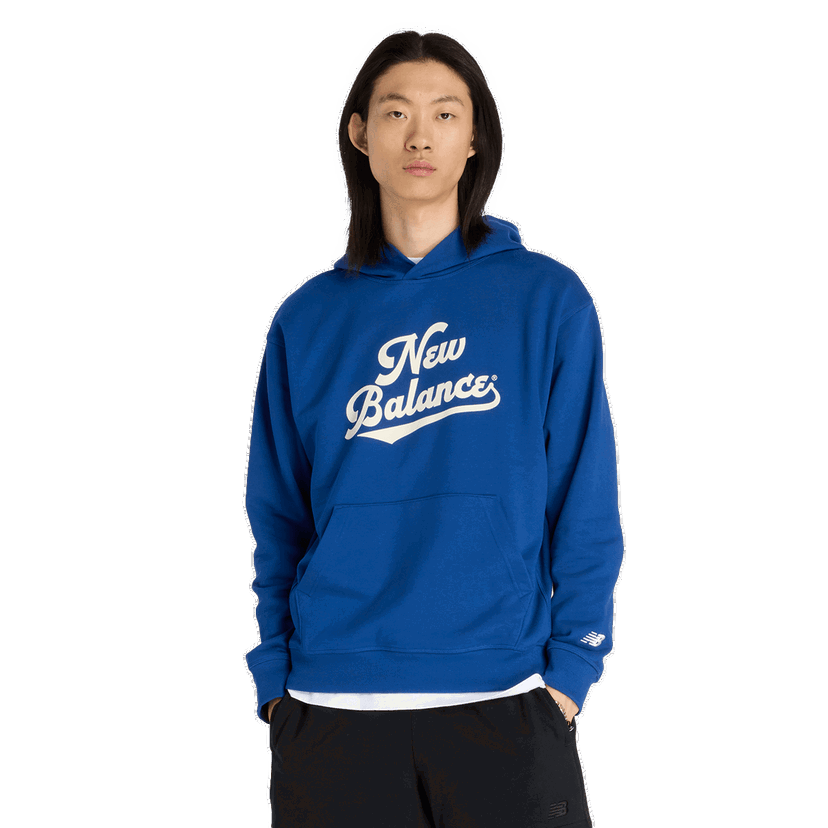 Mikina New Balance Athletics Legacy Hoodie Modrá | MT53902-GAB
