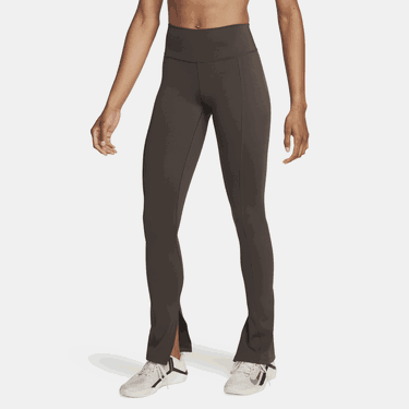 Legíny Nike High-Waist Leggings with Slits Zelené | FN4148-237, 1
