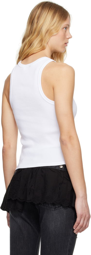 Tielko Charles Jeffrey Loverboy Charles Jeffrey LOVERBOY Logo Ribbed Tank Top Biela | 54080403, 2