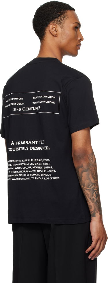 Tričko Moschino Printed Organic Cotton T-Shirt Čierna | 252ZZ070852411555, 2