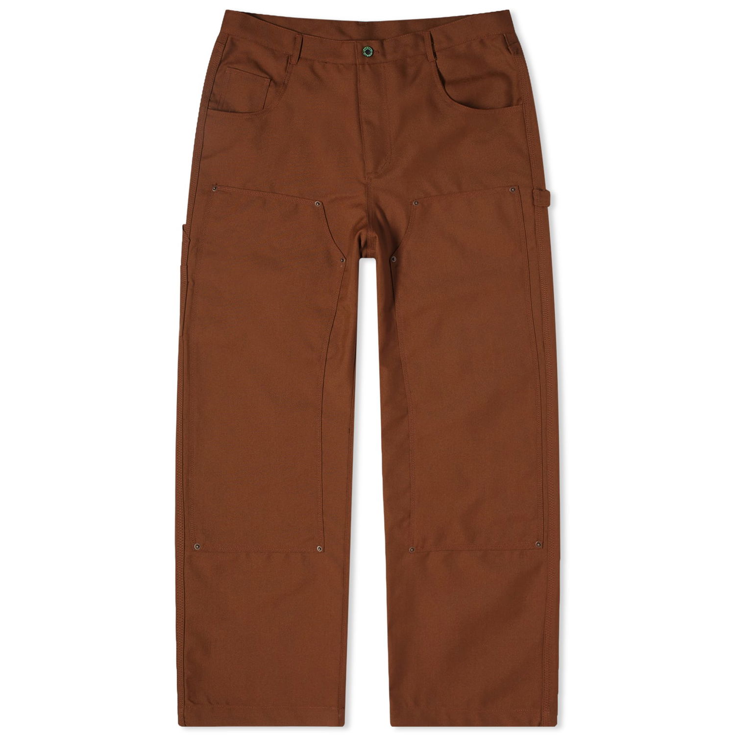 Nohavice Brain Dead Brain Dead Serge Wool Double Knee Utility Pants Hnedá | B12003652BR, 0
