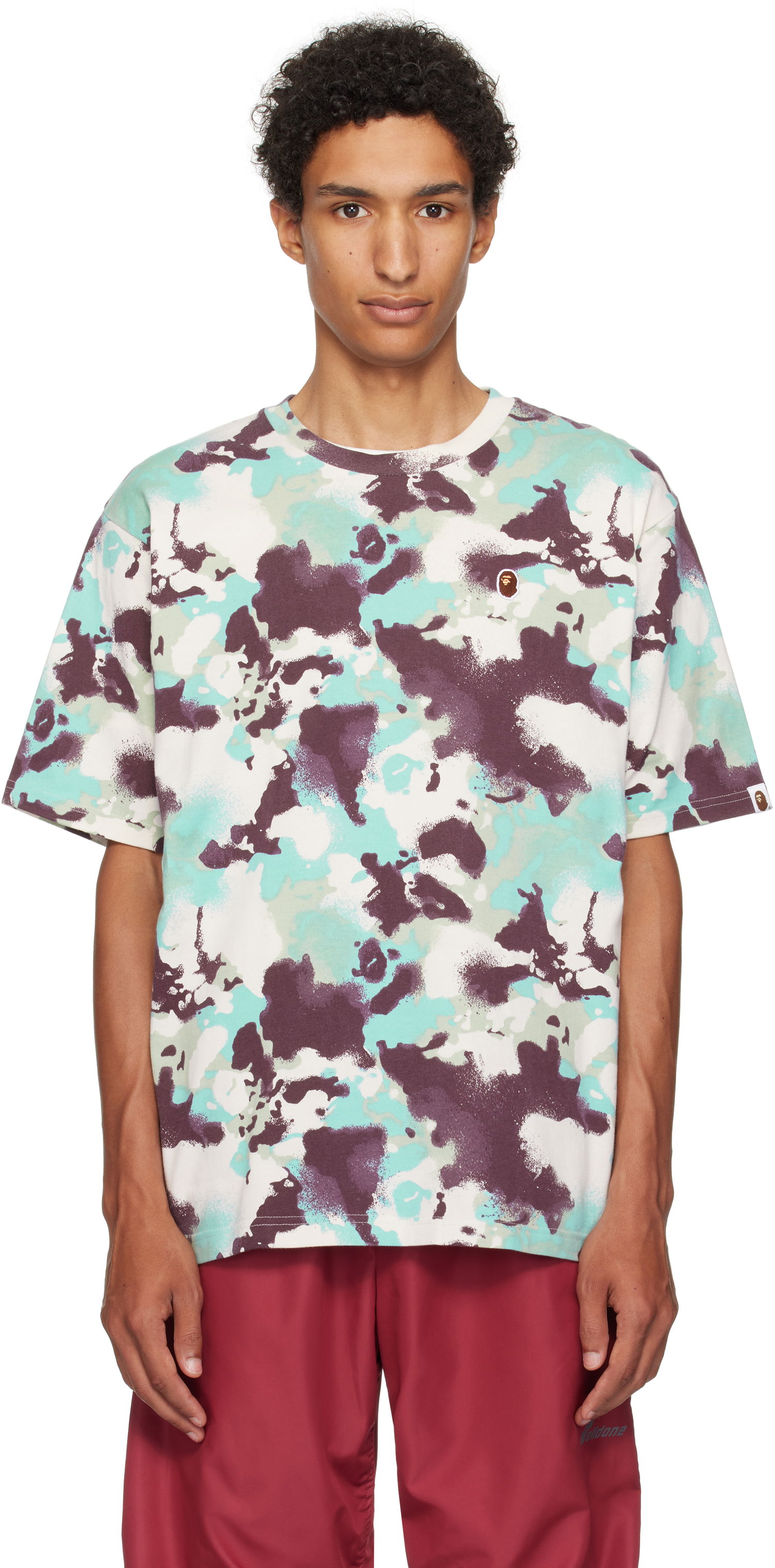 Tričko BAPE A Bathing Ape Map Camo Ape Head T-Shirt Rôznofarebný | 001CSL301001M, 0