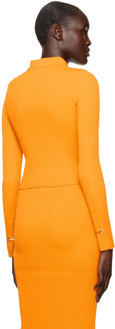 Sveter Dion Lee Gradient Rib Long Sleeve Cardigan Oranžová | A7663R23, 2