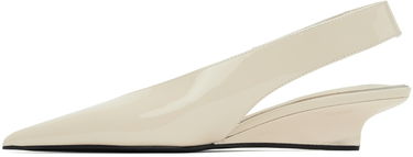 Tenisky a topánky TOTEME 'The Wedge-Heel' Slingback Pumps Béžová | 244-WAS0165-LE0091, 2