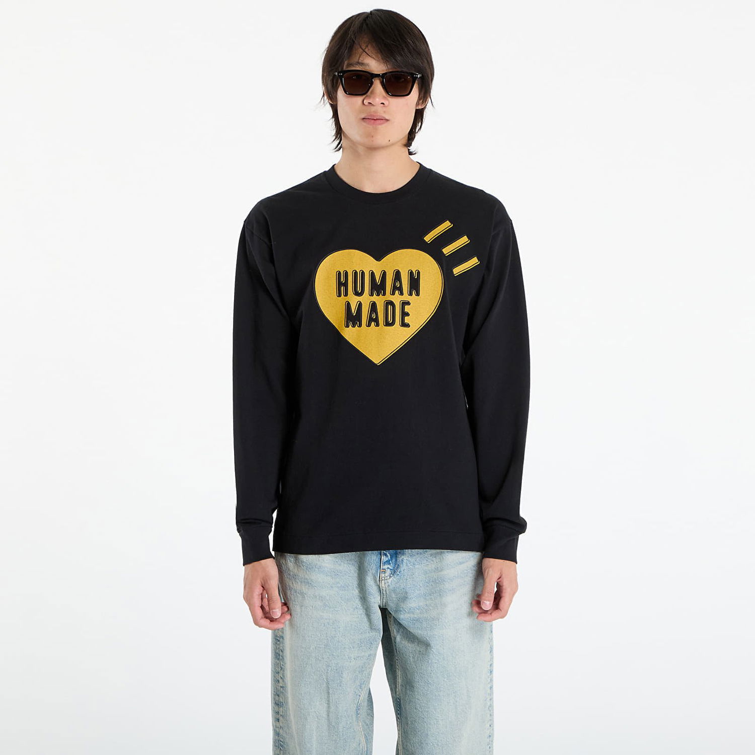 Tričko Human Made HUMAN MADE Graphic Long Sleeve T-Shirt Čierna | HM30CS044BK, 0