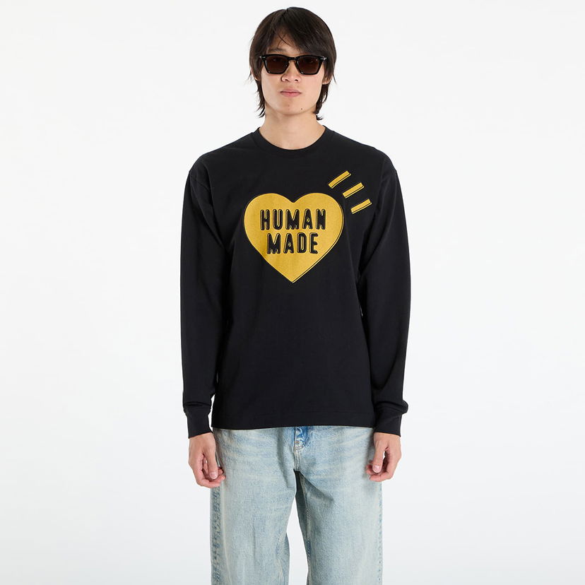 Tričko Human Made HUMAN MADE Graphic Long Sleeve T-Shirt Čierna | HM30CS044BK