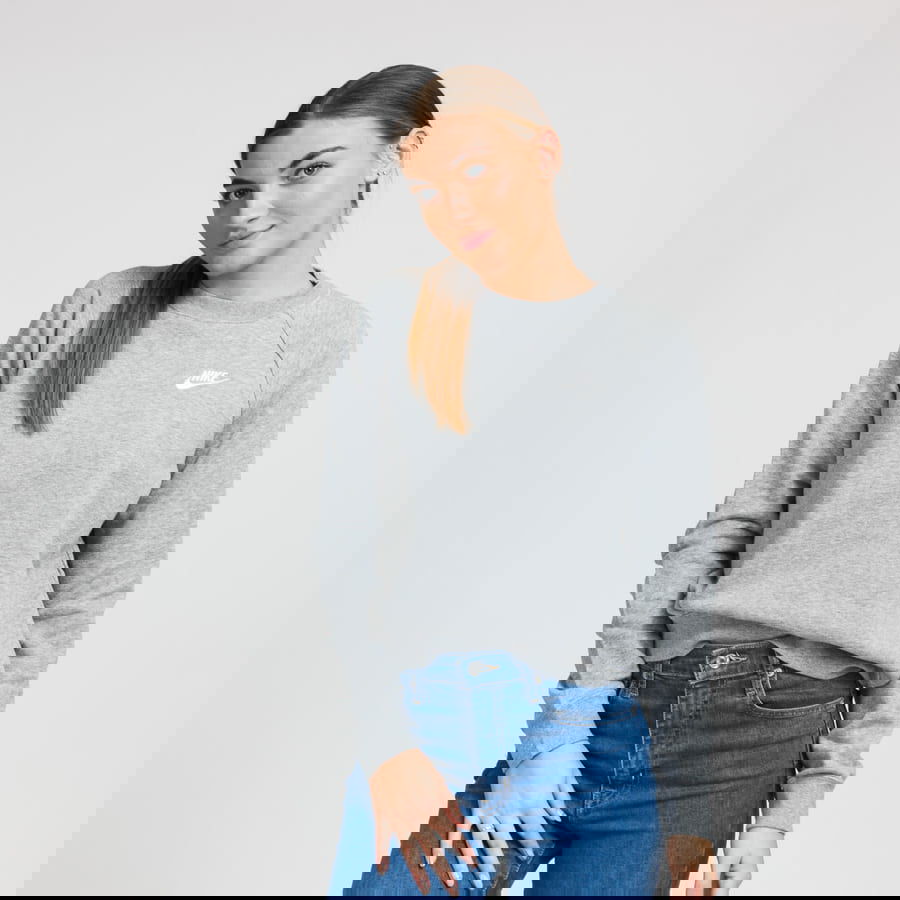 Mikina Nike NSW Essential Crew Fleece Šedá | BV4110-063, 0