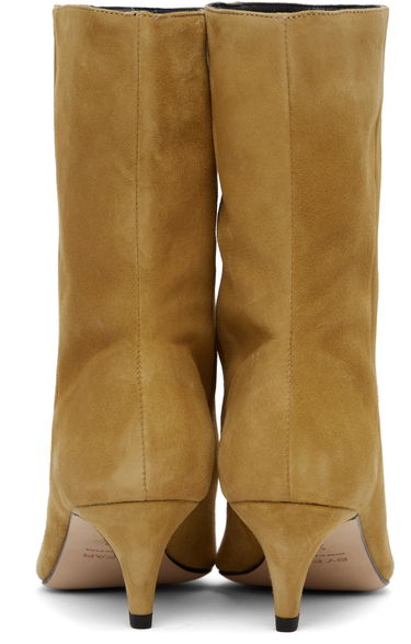 Šaty BY FAR BY FAR Lysander Suede Leather Boots Žltá | MWFBO068KL007BR052PL, 1