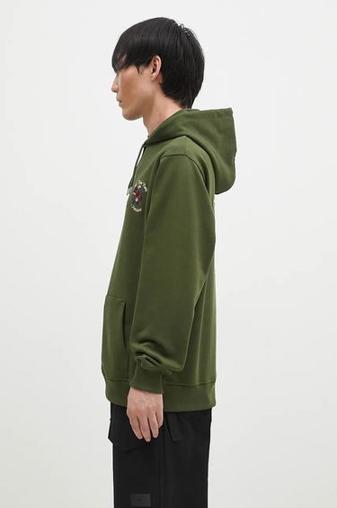 Mikina Drôle de Monsieur Hoodie With Flower Embroidered Applique Zelené | E.HO169.CO127.KK, 1