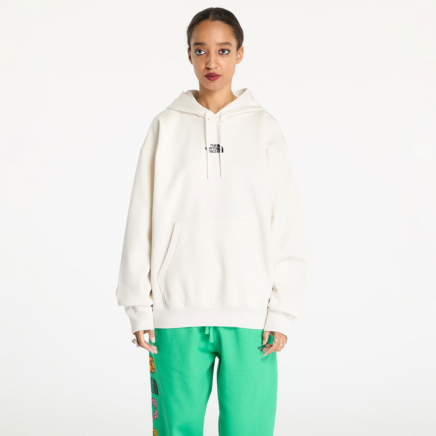 Mikina The North Face Essential Oversize Hoodie White Dune Biela | NF0A89ENQLI1, 0
