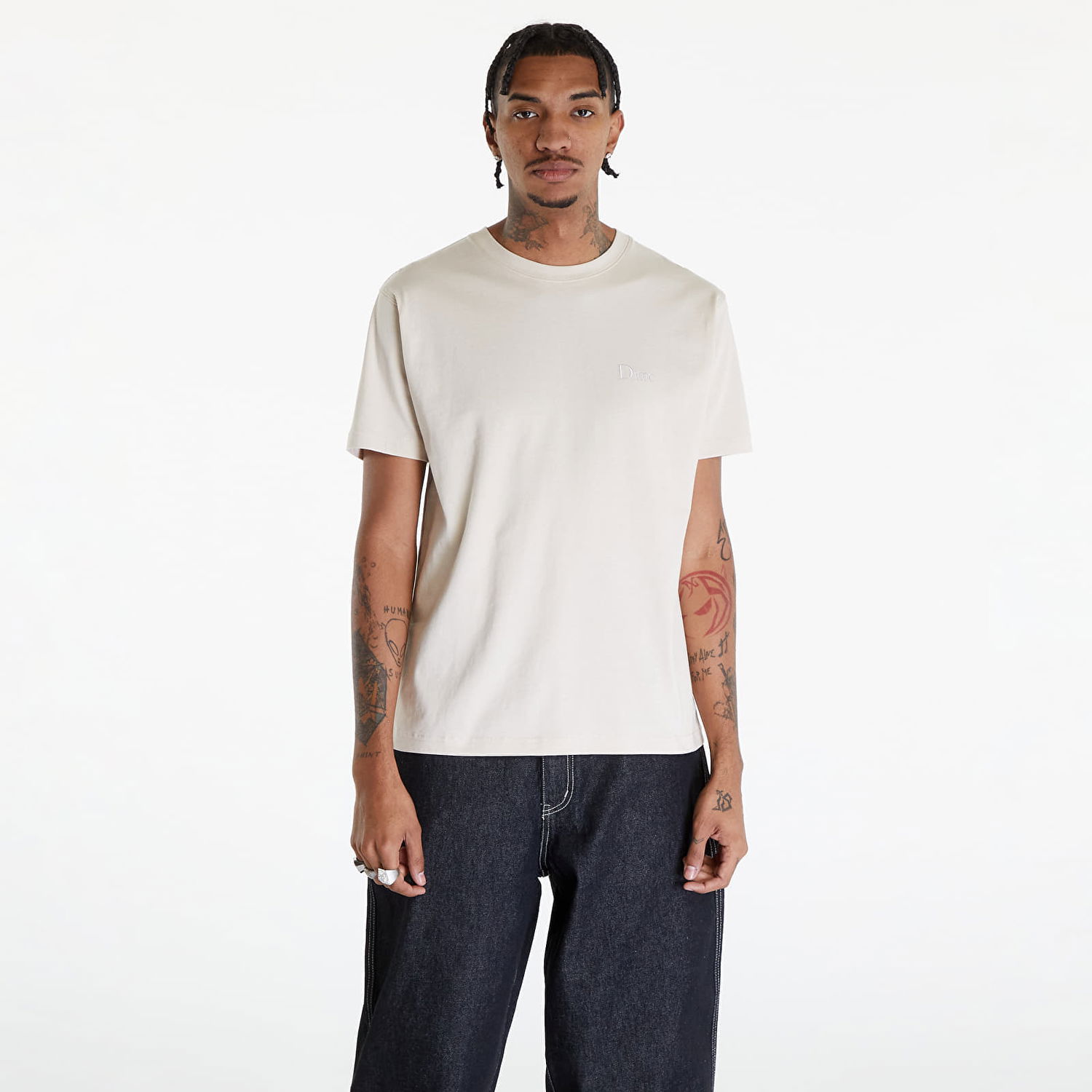 Tričko Dime Classic Small Logo T-Shirt Fog Biela | DIMESP2420FOG, 0