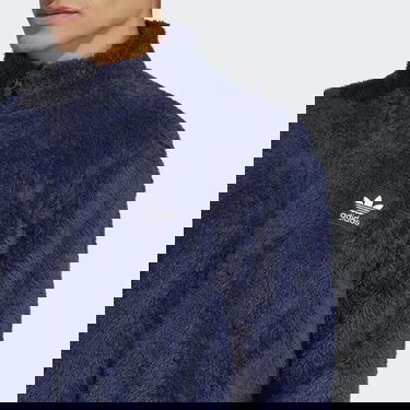 Bunda adidas Originals Essentials+ Fluffy Fleece Navy | IB2019, 5