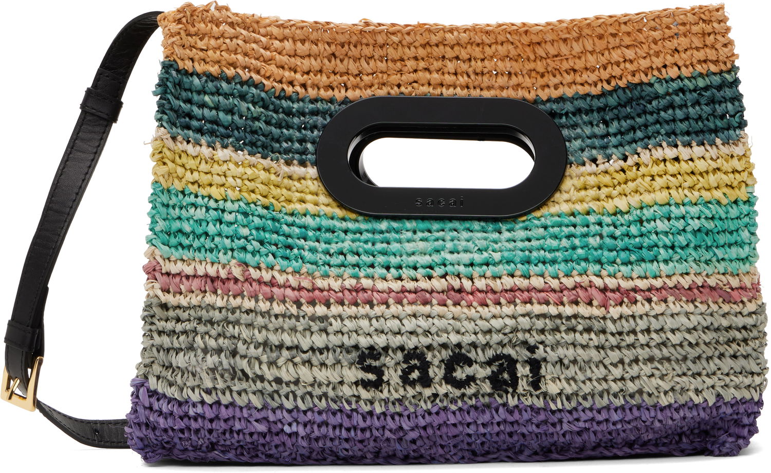 Tote bag sacai Sacai Raffia New Shopper Small Bag Rôznofarebný | S149-01, 0