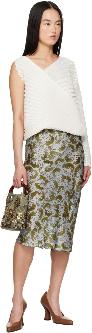 Sukňa Dries Van Noten Dries Van Noten Printed Silk Midi Skirt Zelené | 251-010804-1163, 3