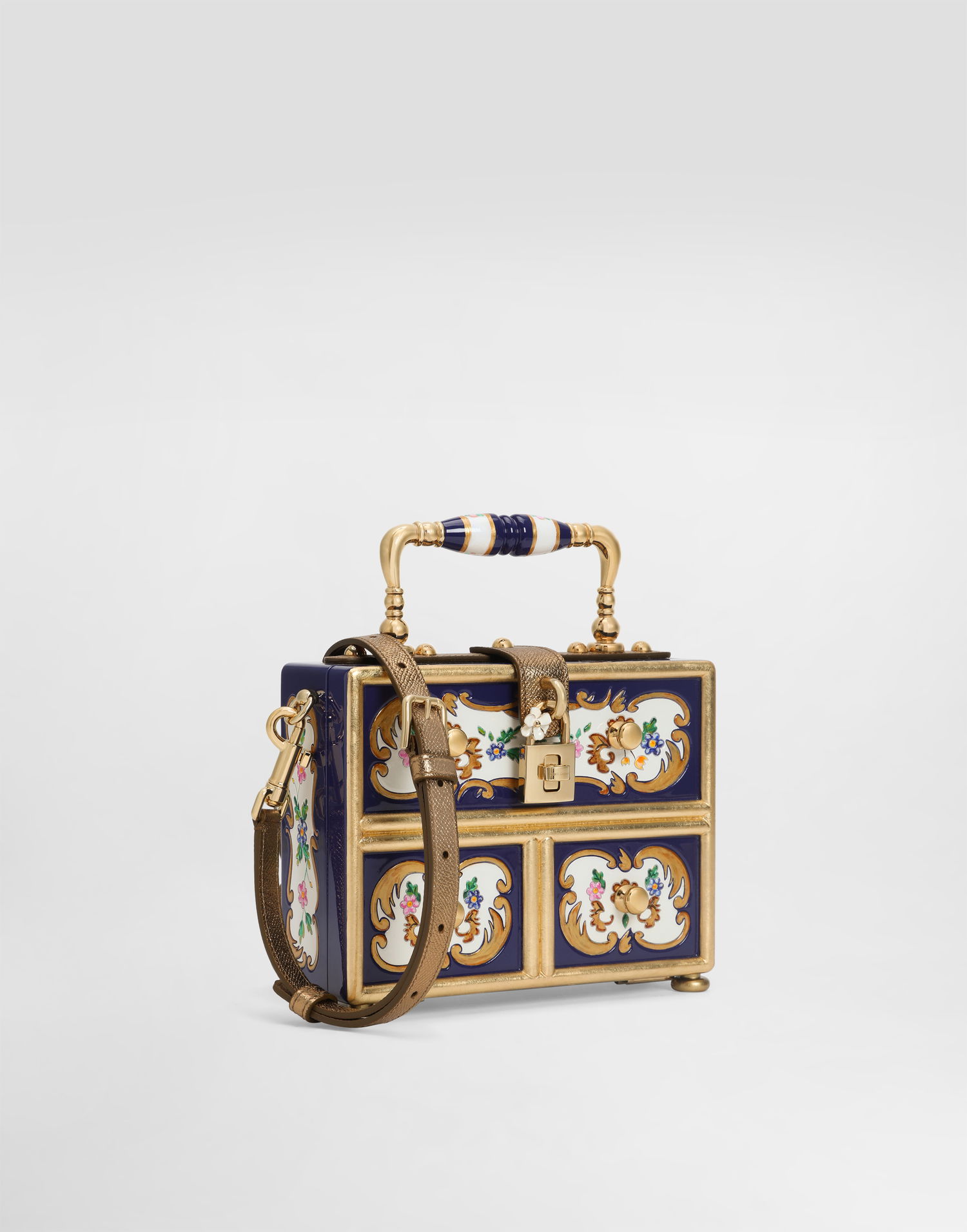 Kabelka Dolce & Gabbana Dolce Box Ornate Painted Wood Top Handle Bag Rôznofarebný | BB5970AD16680995, 1