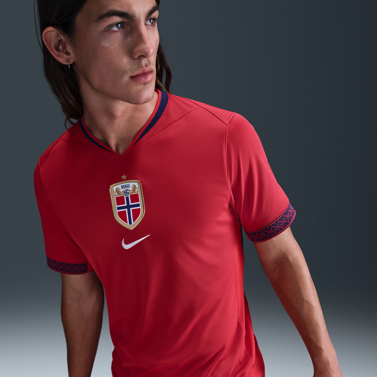 Dres Nike Norway Stadium 2025 Replica Dri-FIT Soccer Jersey Červená | FZ9016-657, 0